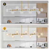 Mid Century Modern Chandelier 16-Lights Sputnik Chandelier 54in Chandelies