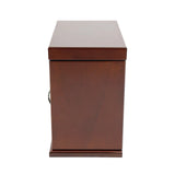 5 Tiers 4 Drawers Wooden Jewelry Storage Box with Mirror for Necklace