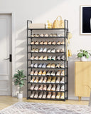 Shoe Rack for Closet - 10-Tier Shoe Organizer with Hook Rack for Entryway