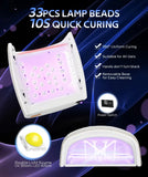 66w with Rhinestones Lamp Chips Removable Bottom Tray Uv Light Lamp for Nail Professional Led Uv Lamp