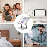 Laptop Stand With Fan Lifting Laptop Cooling Stand Ergonomic Foldable Lifting Laptop Cooling Pad