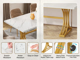 Tribesigns 63-Inch Rectangular Dining Table for 4 to 6, Modern Kitchen Table