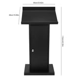 Office Reception Table Multi-Purpose Heavy Duty Metal Lecterns Large Capacity Metal Podium Speaking Desk