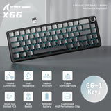 ATTACK SHARK X66 65% Wireless Mechanical Keyboard with Knob