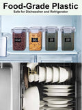 42pcs Sealed food storage containers with LIDS plastic kitchen pantry, dry cargo jars of lactose,