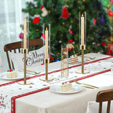 12PCS Gold Candle Sticks Holder in Bulk for Table Centerpiece