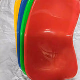 Three-person transparent plastic row chair Square waiting  Hospital bench
