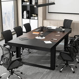 Large Rectangular Conference Table 6-8 Person Modern Office Meeting Room