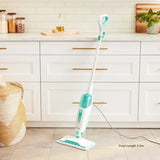 Steam Mop with 2 Machine Washable Dirt Grip Pads Removable Water Tank