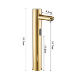 Gold Automatic Infrared Sensor Faucet Deck Mount Smart Touch Hand Free Inductive Water Tap Bathroom Sink Basin Faucets Water Tap