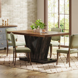 Tribesigns 47-Inch Dining Table for 4-6, White Kitchen Dinner Table