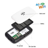 KuWFi 4G Mobile Router 150Mbps Wirelress Wifi Hotspot Protable LTE Router 2400mAh 4G Mini Router Low Power with SIM Card Slot