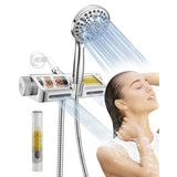 Filtered Shower Head with Handheld Combo - Dual 2-in-1 Spa System with Massage Shower and