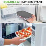 Glass Baking Dish Set with Lids for Oven - 8-Piece Casserole Dishes, BPA-Free