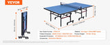 Indoor MDF Portable Table Tennis Table Foldable Ping Pong Table with Net