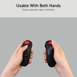 Ergonomic Bluetooth Thumb Mouse with 10 Buttons for TV, Presentation