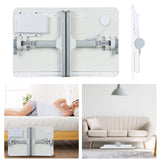 Height Angle Adjustable Laptop Bed Stand, Portable Lap Desk with Foldable Legs, Foldable Lap Tablet Table for Sofa Couch