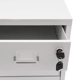 3 -Tiers  Vertical File Cabinet Metal Mobile File Cabinet with Lock