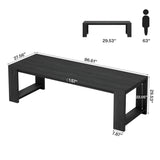 Tribesigns 86.61-Inch Dining Table for 6-8 People, Modern Narrow Long Kitchen Table