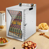 600W Food Dehydrator 18 Trays Food Dryer for Fruit Meat Beef Jerky Herbs and Pet Treats