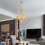 Luxury Crystal Chandelier, Modern Gold French Empire Crystal Ceiling Chandelier