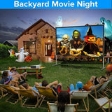 Projector Screen Outdoor,120 in-Upgraded 3 Layers PVC 16:9 Projector Screen