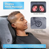 Full Body Massage Mat with Movable Neck Pillow 10 Vibrating Motors