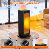 1500W Electric Heater Portable Tabletop Space Heater Household 3D Flame