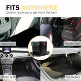 Car Trash Can Waterproof and Leakproof Car Garbage Bin with Floor Mat Clip