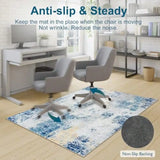 Office Chair Mat for Hardwood Floor and Tile 48"x60" Abstract Desk Rug for Rolling Chair