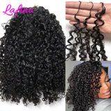 Small Spirals Curly Crochet Human Hair Extensions Deep Pixie Curls Crochet Hair Pre Separated