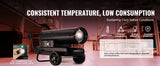 Portable Torpedo Diesel Space Heater with Thermostat Tank Energy