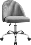 Furniwell Office Chair Armless Cute Desk Chair Modern Adjustable Swivel Vanity Task Computer Chair Home