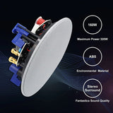 Herdio 320 Watts 2 Way Flush Mount Ceiling Speakers 4 Inches Perfect For Bathroom Kitchen
