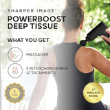 Powerboost Rechargeable Handheld Massage Gun w/ 6 Adjustable Speeds