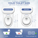 Electric Toilet Seat with Remote Control, Heated Toilet Seat, Warm Air Dryer, Soft Closed Lid, Night Light, LED Display, Self-Clean, Stainless Steel Nozzle,