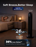 Smart Tower Fan with WiFi & Alexa, 42 Inch, 120° Oscillation for Bedroom