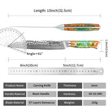SANMUZUO 8 Inch Damascus Steel Carving Knife -  YAO Series - Razor-Sharp Meat Cutting Knife