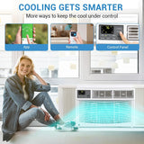 8000 BTU WiFi Window Air Conditioner for Bedrooms Small Rooms Remote