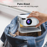 HD Video Smart Projector Outdoor w/ HDMI USB Wireless Connection for Home
