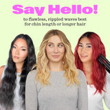 Three Barrel Hair Waver Curling Iron 1.1 Inch Beach Waves Adjustable Temperature Hair Curler Babe Waves