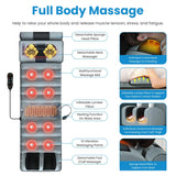 Foldable Electric Massage Mat with Heat Timer Foot for Home Office Use