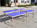 1/4 Size Pingpong Table Foldable Mini Table Tennis Tables Indoor Use