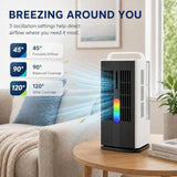 Portable air conditioner, evaporative cooler w/ 1700ml water tank for bedroom