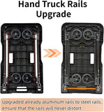 Folding Hand Truck, 330 Lbs Heavy Duty Luggage Cart, Portable Push Cart Dolly
