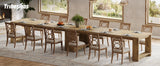 Tribesigns 86.61-Inch Dining Table for 6-8 People, Modern Narrow Long Kitchen Table
