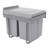 20L Each Dual Pull-Out Trash Can Easy Install Under Cabinet Kitchen Waste Bin