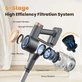 INSE 25Kpa Cordless Lightweight Stick Vacuum with Rechargeable Battery