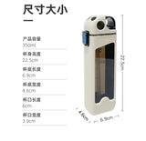 1pc 2025 new square black technology small water bottle, student specific flat water cup