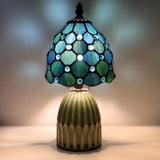 Tiffany Lamp Stained Glass Mushroom Table Lamps 6X6X12.5 Inch Style Small Night Light